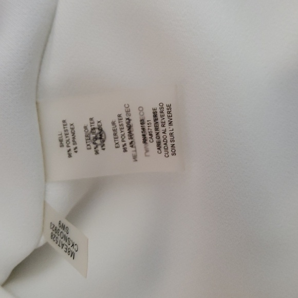 Calvin Kline Bone Trimmed with black Cape Blouse Size XL - Picture 4 of 5